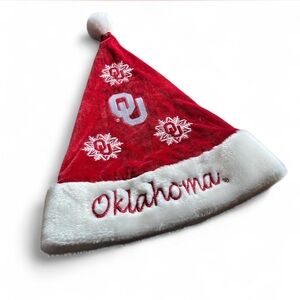 Oklahoma Sooners Santa hat